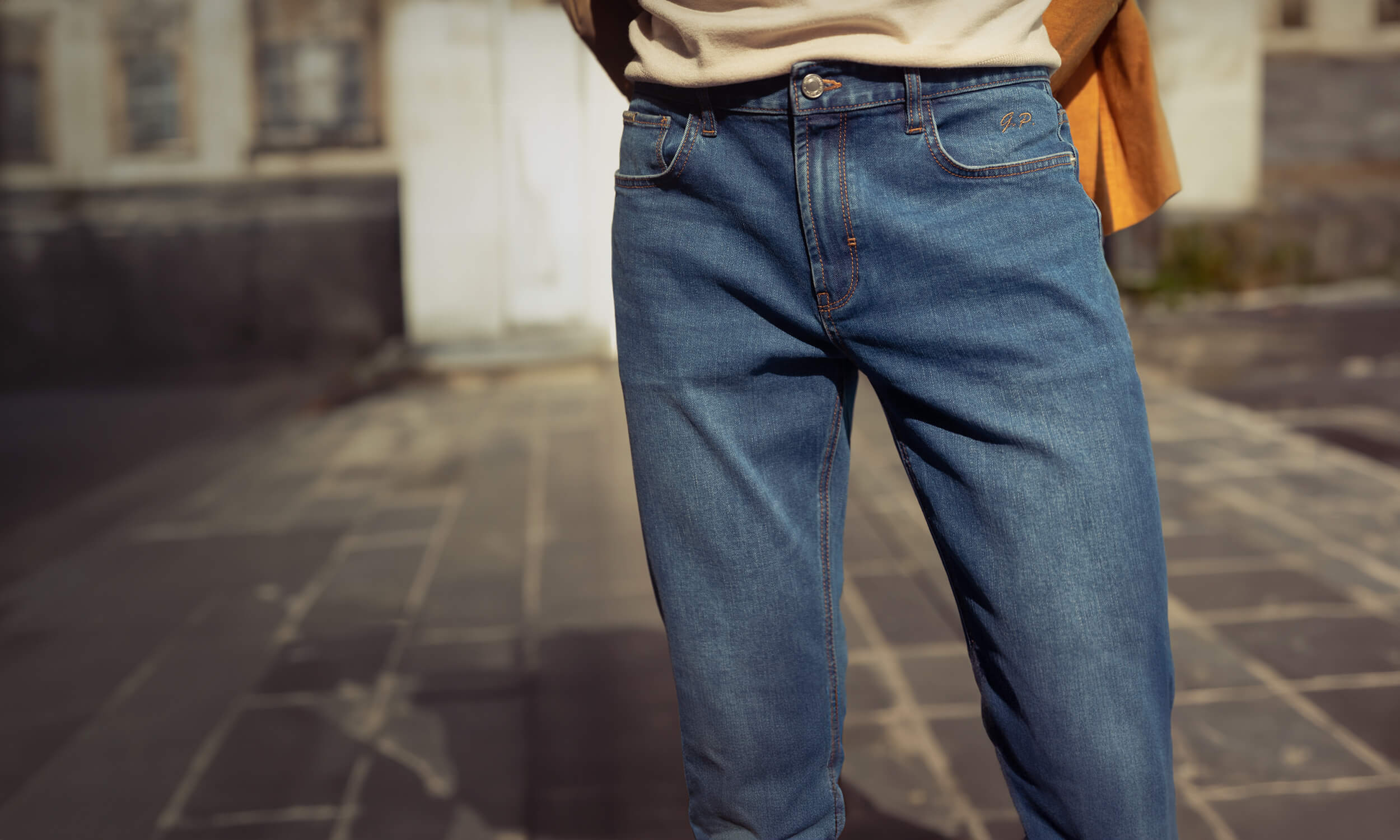 Blue Slim Fit Jeans for Men