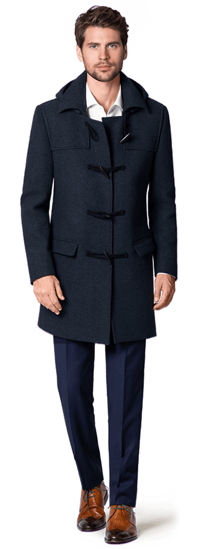 Navy Blue short Duffle coat