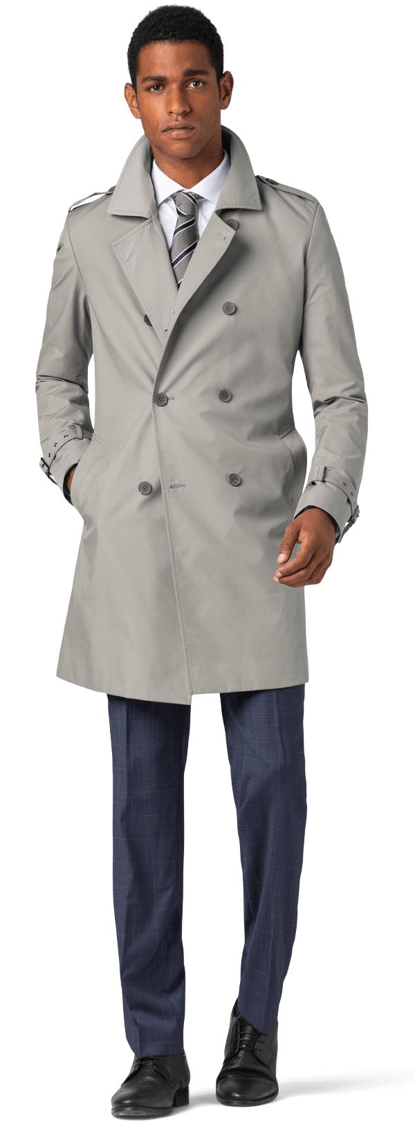 Gray Trench Coats