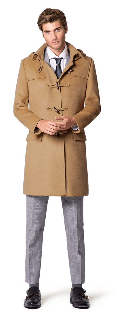Beige Dufflecoat for men